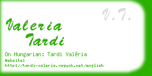 valeria tardi business card